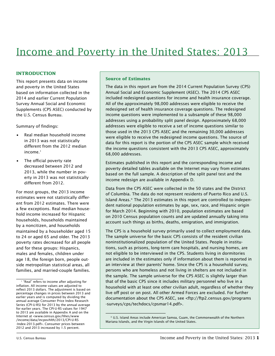 Income and Poverty in the United States, Page 9