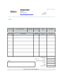 Document preview: Billing Invoice Template With Profit and Taxable Column