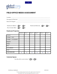 Document preview: Field Office Needs Assessment Template - Globalcorp