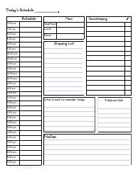&quot;Daily Hourly Schedule Template&quot;