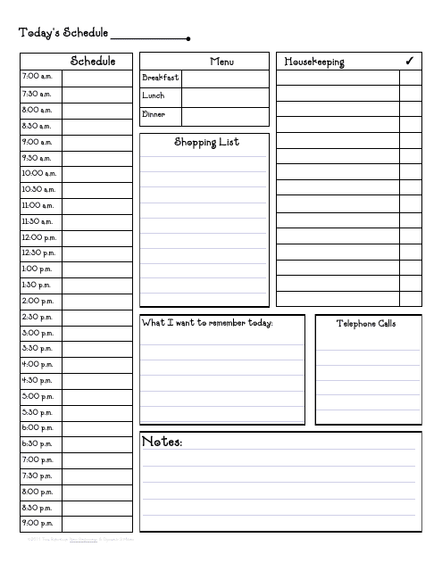 Daily Hourly Schedule Template Download Pdf