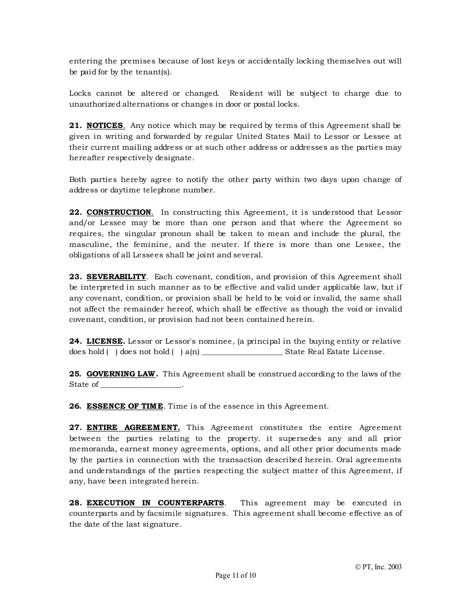 Standard Lease Agreement Template - Pt - Fill Out, Sign Online and ...