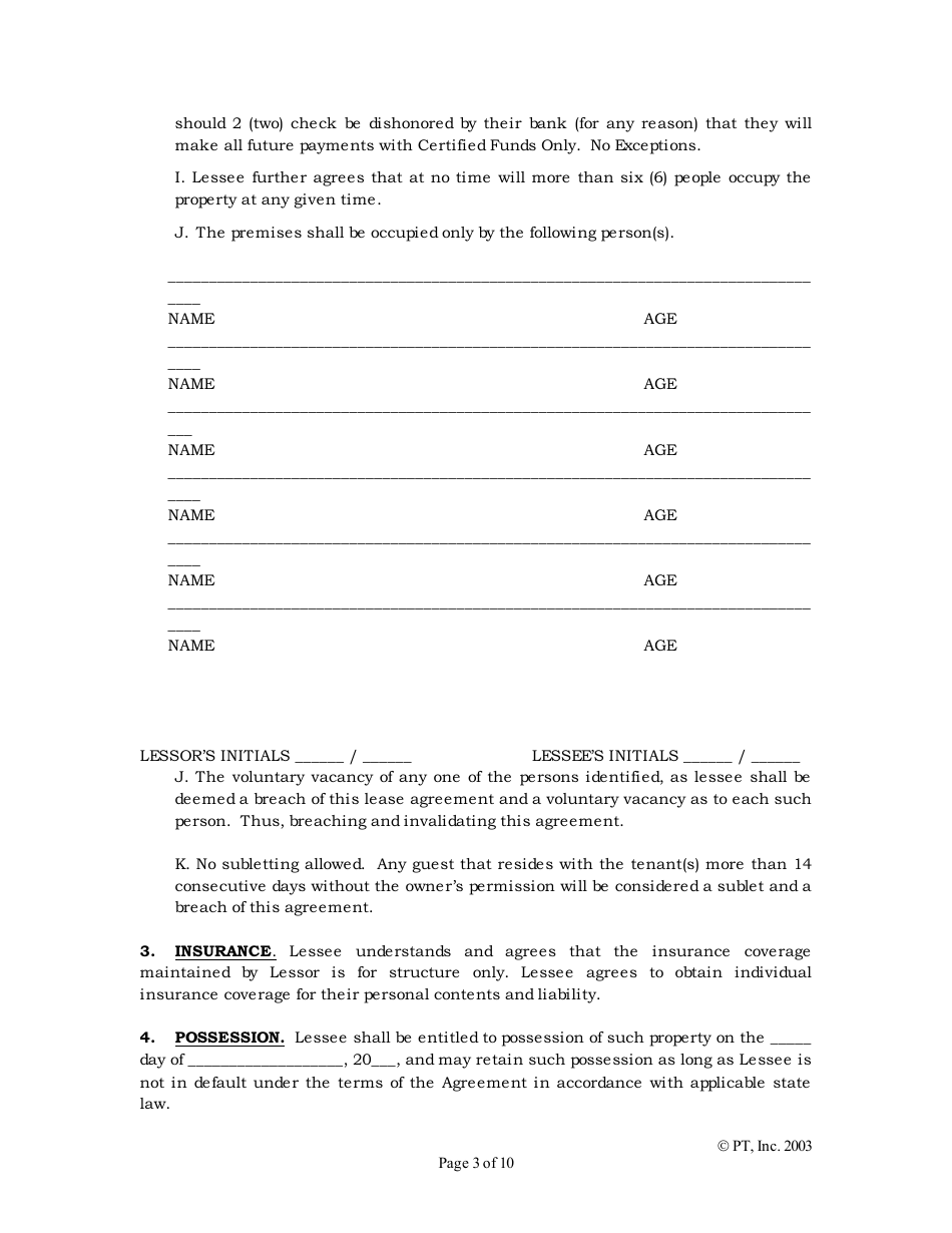 Standard Lease Agreement Template - Pt - Fill Out, Sign Online and ...