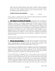 Standard Lease Agreement Template - Pt, Page 5