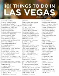 Document preview: 101 Things Las Vegas Bucket List Template - Nevada