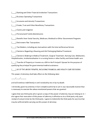 Power of Attorney Form - South Carolina, Page 2