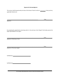 Power of Attorney Form - South Carolina, Page 3