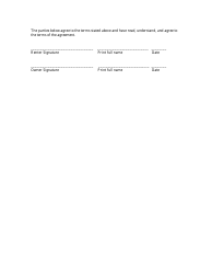 Vacation Rental Agreement Template - South Carolina, Page 3