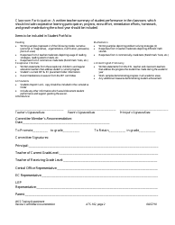 Review Committee Documentation Form for Grades 3, 5, and 8 - Warren County Schools, Page 2
