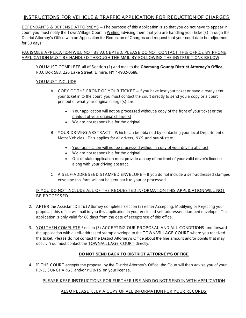 Vehicle  Traffic Application for Reduction of Charges, Page 1