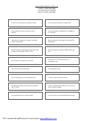 Document preview: Fortune Cookie Message Template