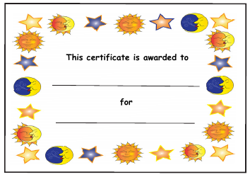 Document preview: Kids Award Certificate Template