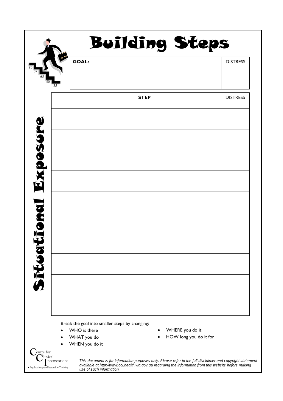 get self help exposure homework sheet