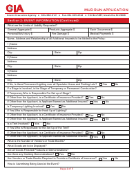 Mud Run Application Form - Cia, Page 2