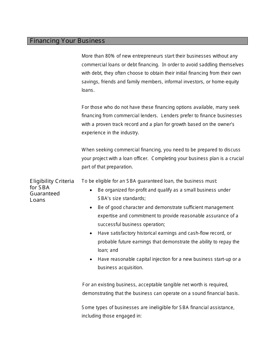 Small Business Start-Up Guide for Northern California, Page 21