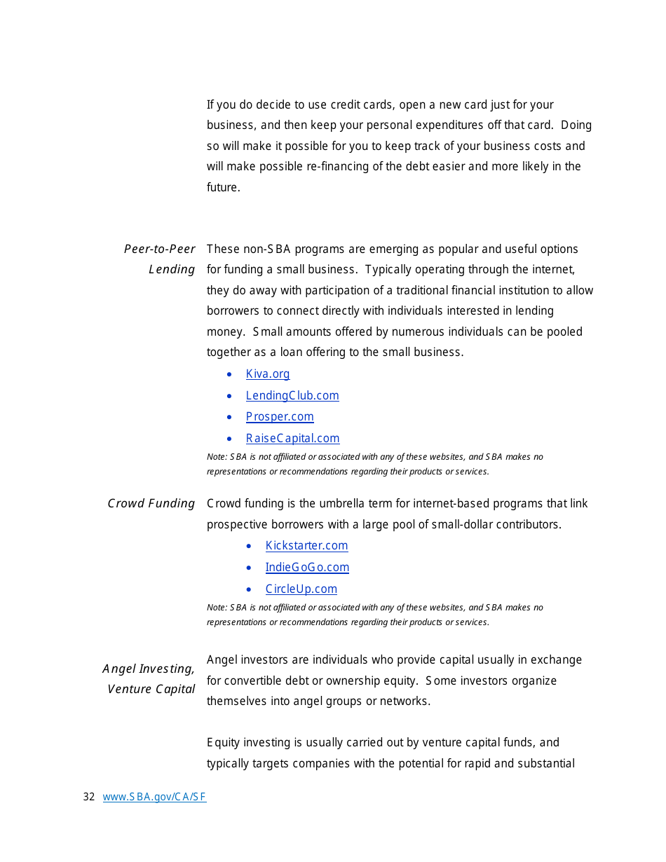 Small Business Start-Up Guide for Northern California, Page 32