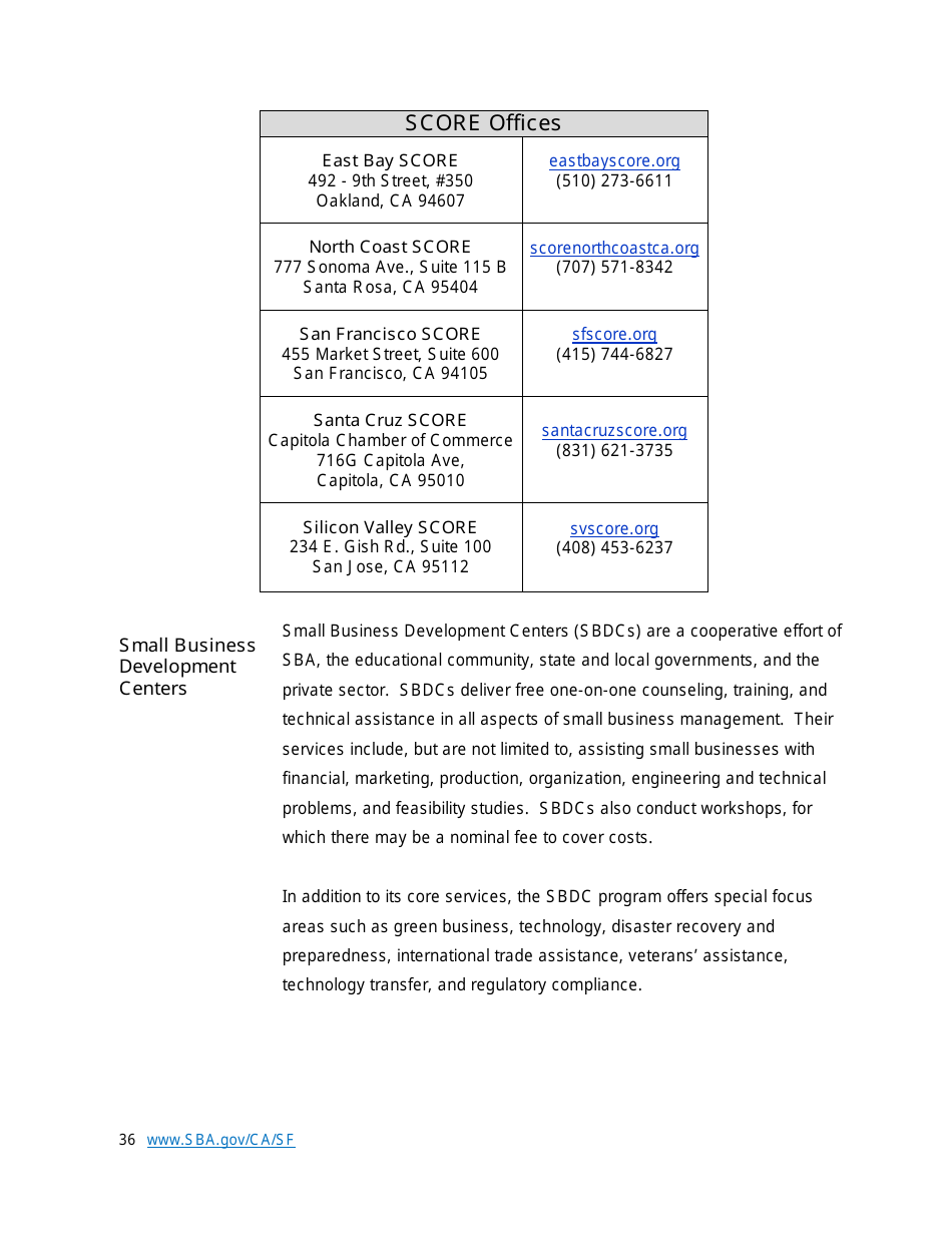 Small Business Start-Up Guide for Northern California, Page 36
