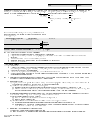 Form CSC/SCC0653e Visiting Application Form - Canada, Page 2