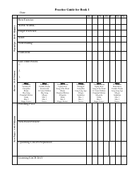 Document preview: Suzuki Violin Practice Log Template - Guide for Book 1