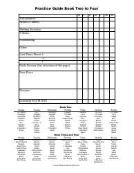 Document preview: Music Practice Log Template - Big Table