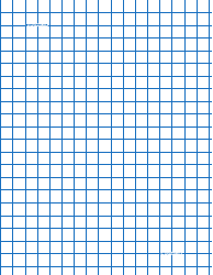 Document preview: Blue 1/2 Inch Graph Paper Template