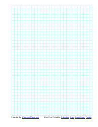 Document preview: Blue on White 1/4 Inch Grid Paper Template