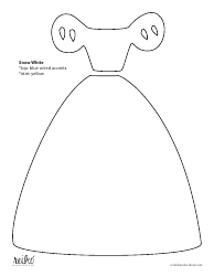 Document preview: Snow White Dress Template