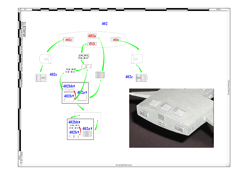 Dy-100 S.s. Botany Bay Paper Model Template, Page 12
