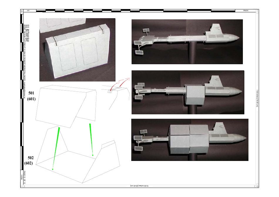 Dy-100 S.s. Botany Bay Paper Model Template, Page 13