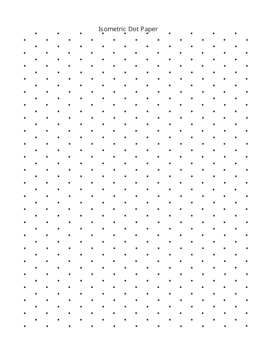 Isometric Dot Paper Printable