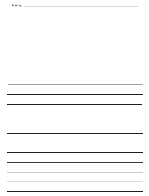&quot;Bold Lined Paper With Picture Box&quot; Download Pdf