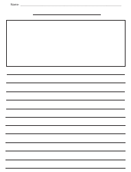 Bold Lined Paper With Picture Box