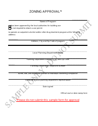 Sample Form DHCS5115 Zoning Approval - California, Page 2