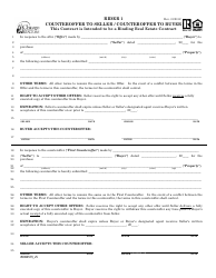 &quot;Counteroffer to Seller/Counteroffer to Buyer Form - Chicago Association of Realtors&quot; - City of Chicago, Illinois