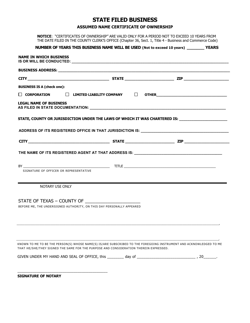 texas-assumed-name-certificate-of-ownership-form-fill-out-sign