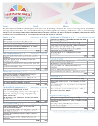 Document preview: Personal Wellbeing Assessment Checklist Template - Coaches Training Institute