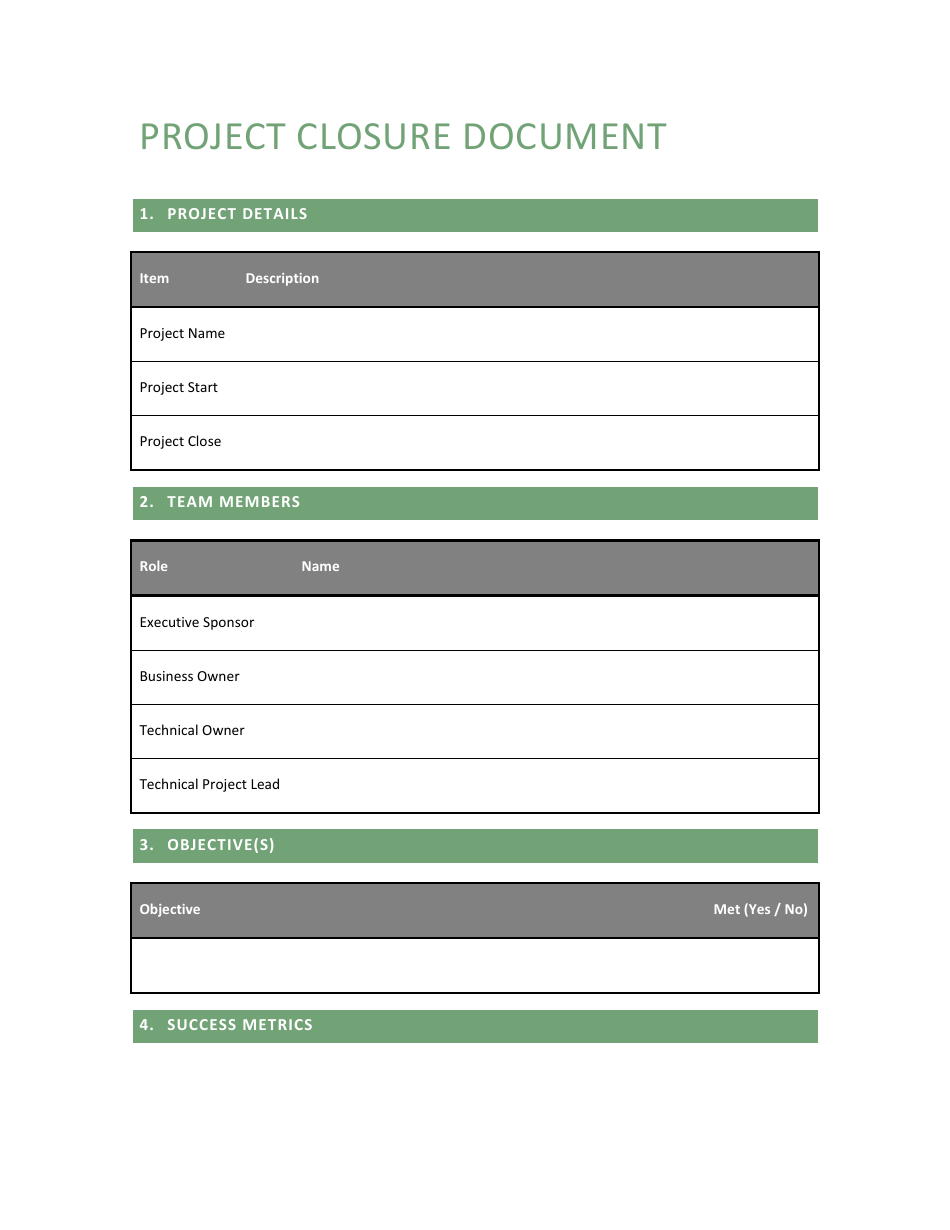 Project Closure Report Template Download Printable PDF Inside Project Closure Report Template Ppt