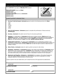 Sample &quot;Contract Between Employer and Independent Contractor&quot;
