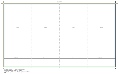 Document preview: 9x16 Inches Gate Fold Brochure Templates