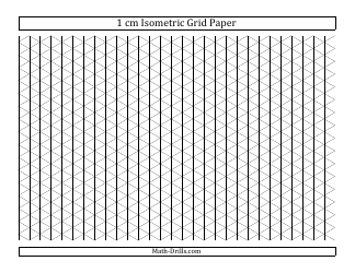 &quot;Black 1 Cm Isometric Grid Paper Template&quot;
