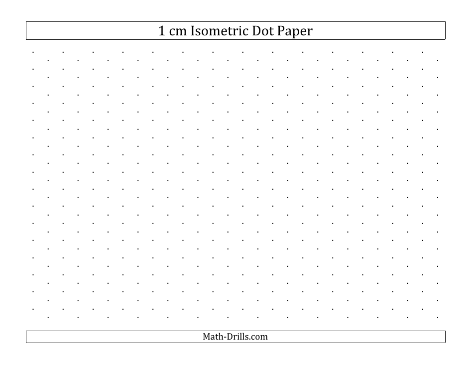 Black 1 Cm Isometric Dot Paper Template image preview