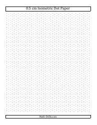 Document preview: 0.5 Cm Isometric Dot Paper - Portrait Orientation