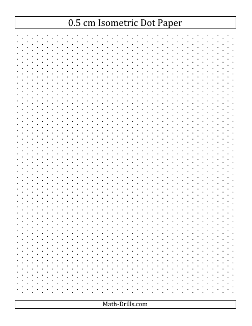 0.5 Cm Isometric Dot Paper - Portrait Orientation Download Pdf