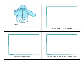 &quot;Winter Foldable Book Template for Kids&quot;