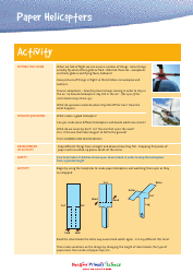 Paper Helicopter Activity Sheets and Templates for 1-st - 6-th Class, Page 2