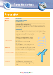 Document preview: Paper Helicopter Activity Sheets and Templates for 1-st - 6-th Class