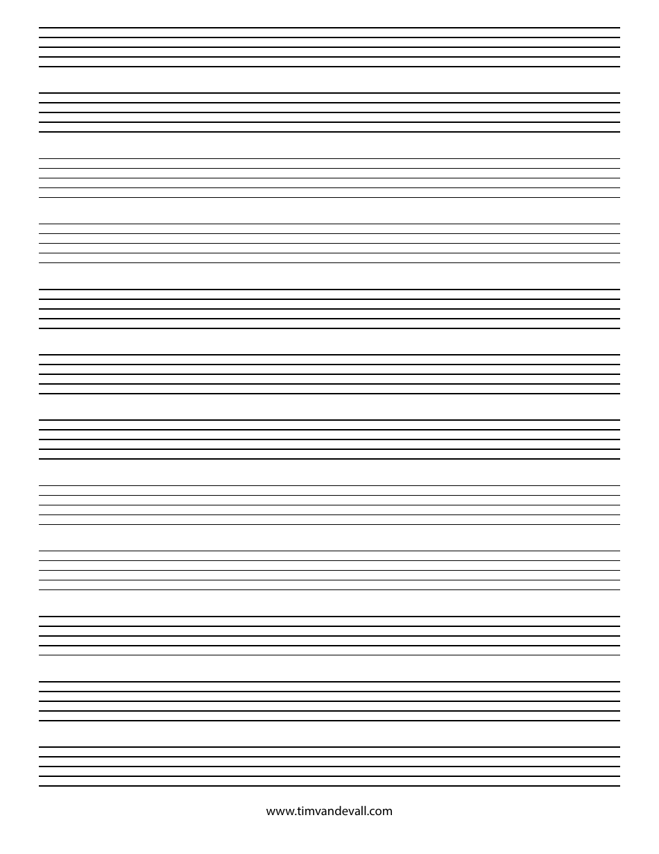 Printable Blank Staff Paper 1240