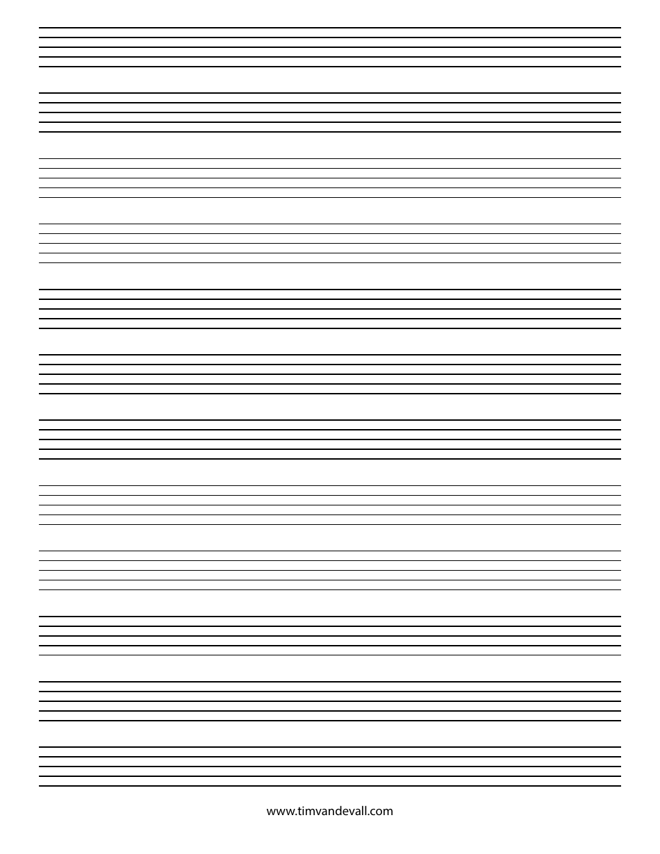 Blank Staff Paper 12 Staves Download Printable PDF Templateroller