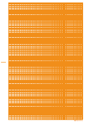 &quot;Orange Logarithmic Graph Paper Template - 5 Decades&quot;