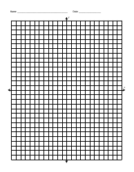 Document preview: Full Page Blank Coordinate Grid Paper With Axis